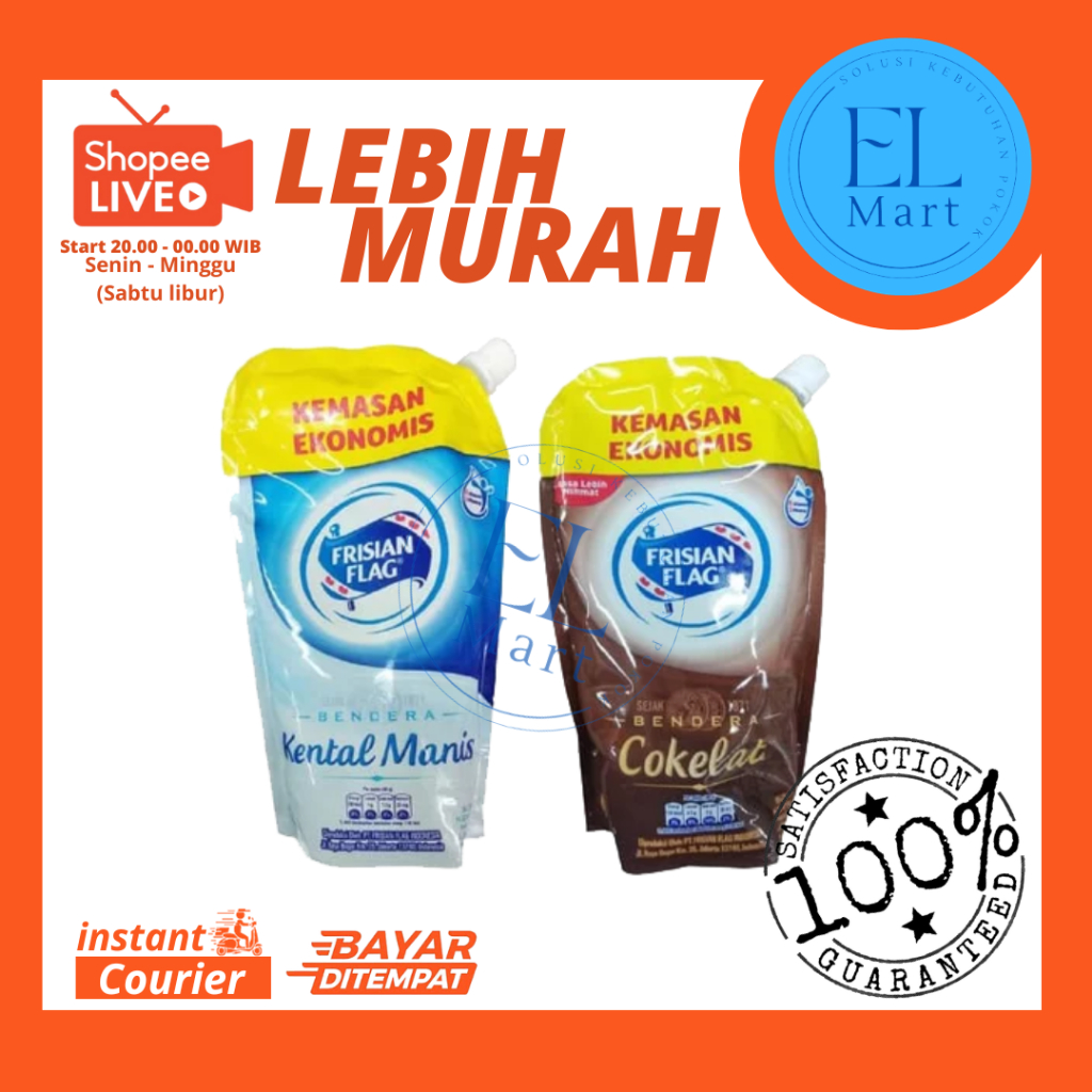 

FRISIAN FLAG SUSU 545 GR / SUSU KENTAL MANIS / POUCH