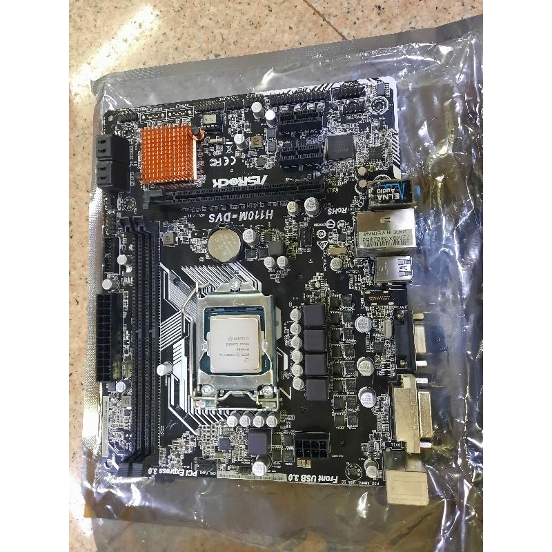 Motherboard H110 Ddr4 Paket Prosesor Core I7 6700 Ram 16Gb