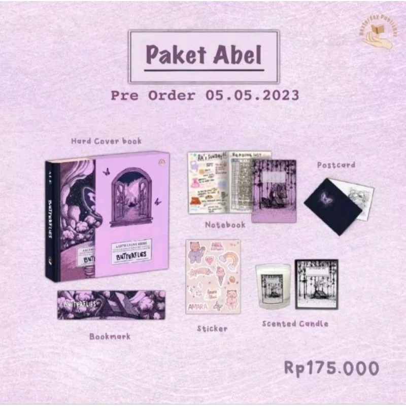 Novel Butterflies - Alesacakes (Paket Amara dan Abel)