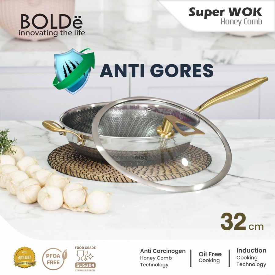 BOLDE SUPER PAN WOK HONEYCOMB 32CM