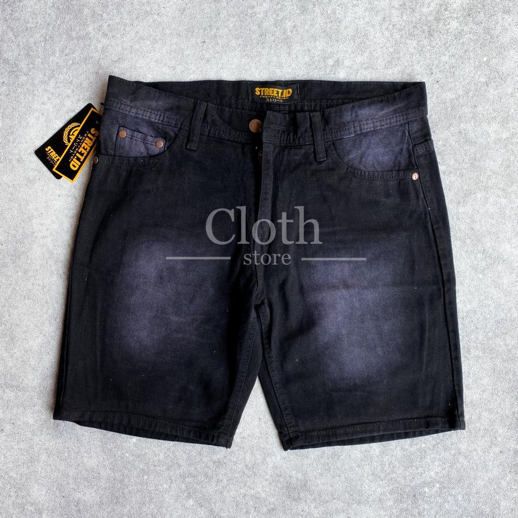 [TERLARIS] CELANA JEANS PENDEK PRIA POLOS NON STRETCH BAHAN PREMIUM SIZE 27-38 (202)