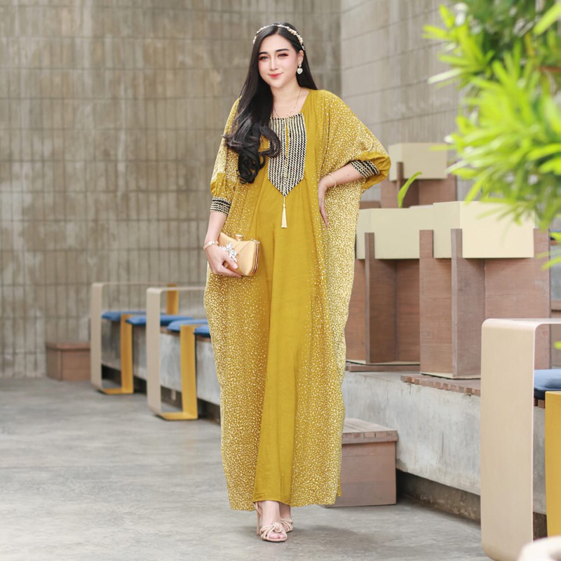 Kaftan Jumbo bahan Rayon Premium / Daster Sultan Arab Perca cantik nyaman dipakai