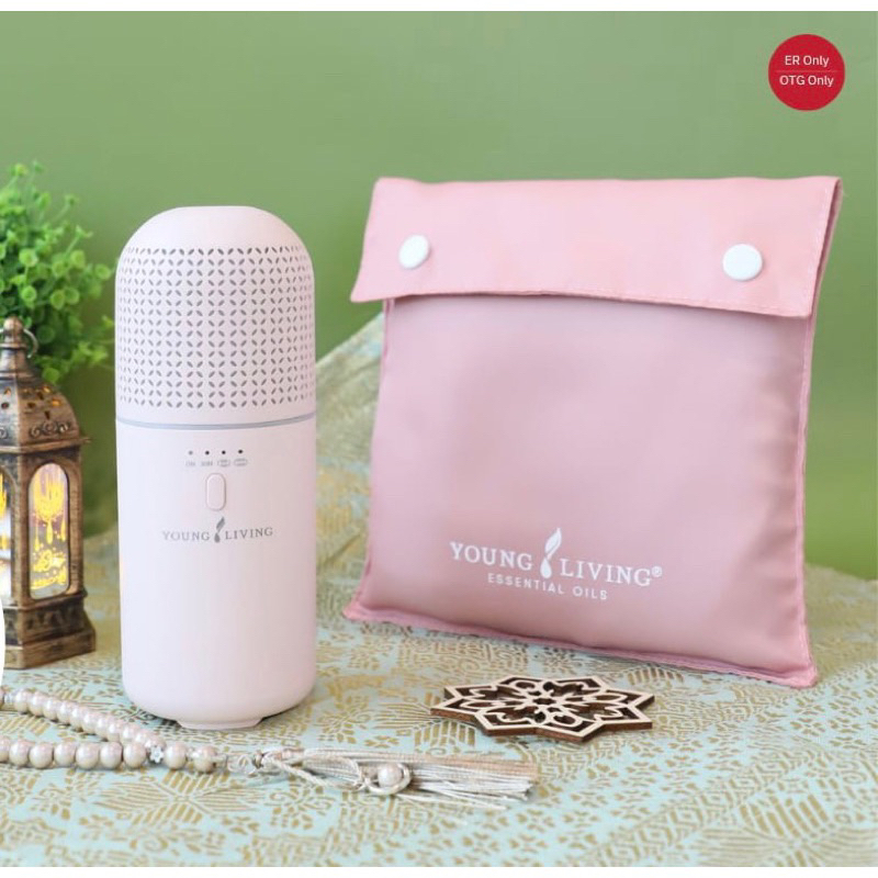 Kawung Travel Diffuser Pink Young Living Diffuser Mobil USB dan Charge Flexible Dibawa Kemana-mana