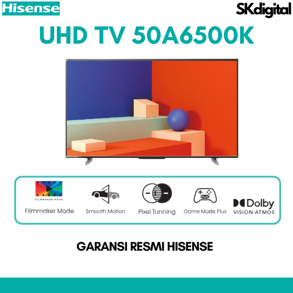 HISENSE 4K UHD Smart TV 50 inch 50A6500K