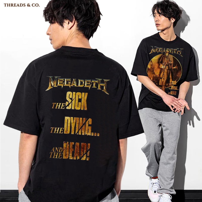 KAOS PREMIUM TSHIRT ROCK YEAH BAND MEGADEATH SLIPKNOT  | BAJU MEGADEATH | KAOS IRON MAIDEN | 100% CO