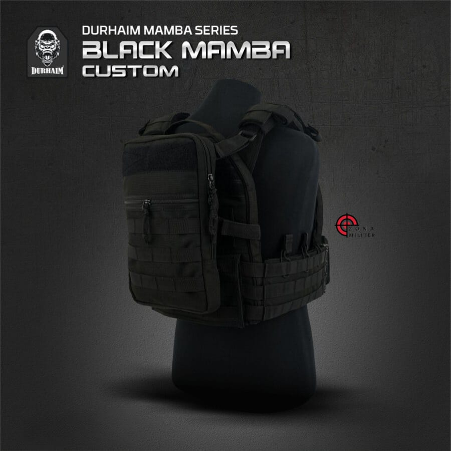 Body Vest Durhaim Black Mamba Custom rompi tactical
