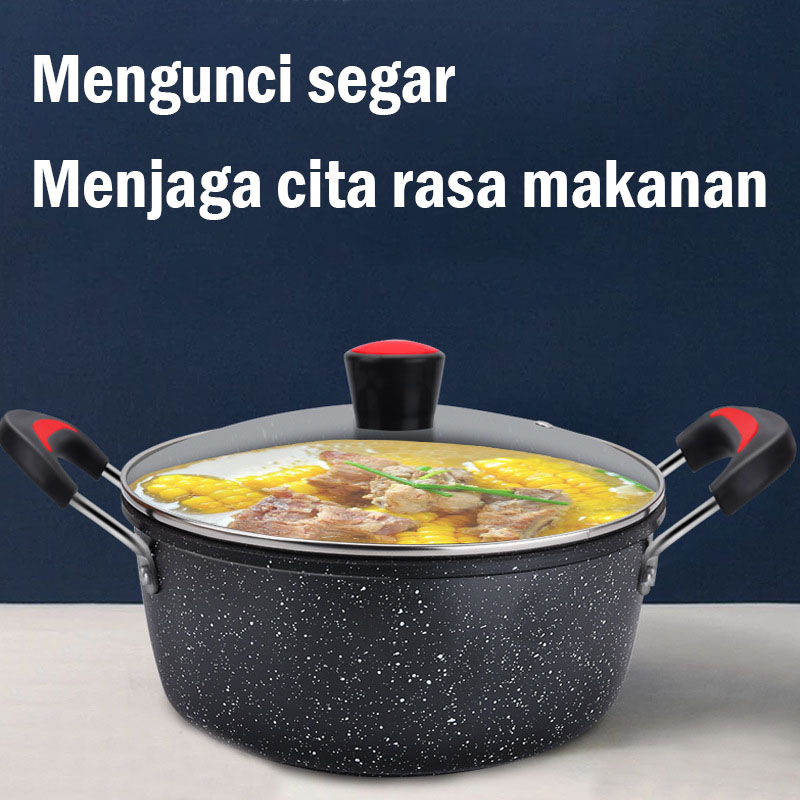 HOT PRODUCT PANCI KUAH ENAMEL 24CM / PANCI KUAH / PANCI SUP ANTI LENGKET