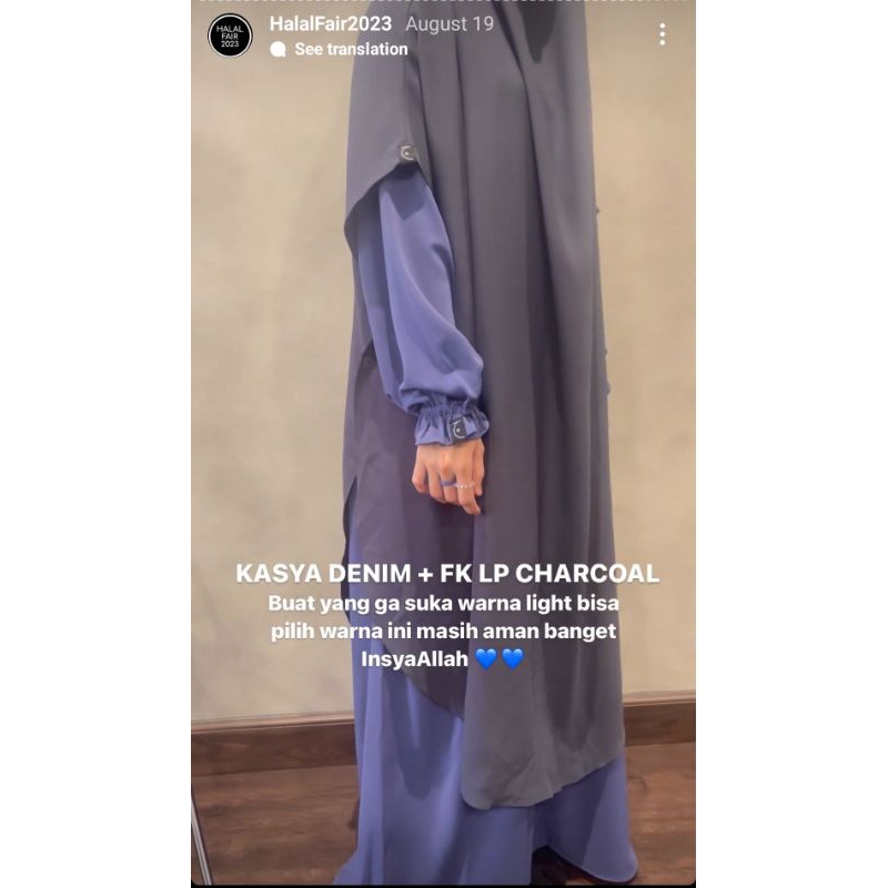 NWT FK Longprime Charcoal Nabeen aljenna