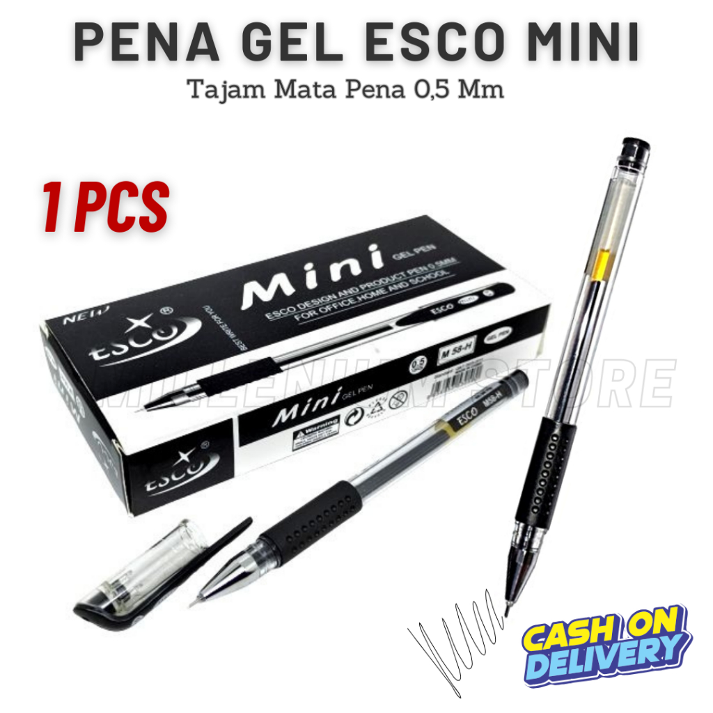 

(1 Pcs) Pulpen Gel Esco Mini -Easy Gel Mata Pena 0,5Mm / Pulpen Sekolah / Atk Kantor / Bisa Cod / Toko1_Gemilang