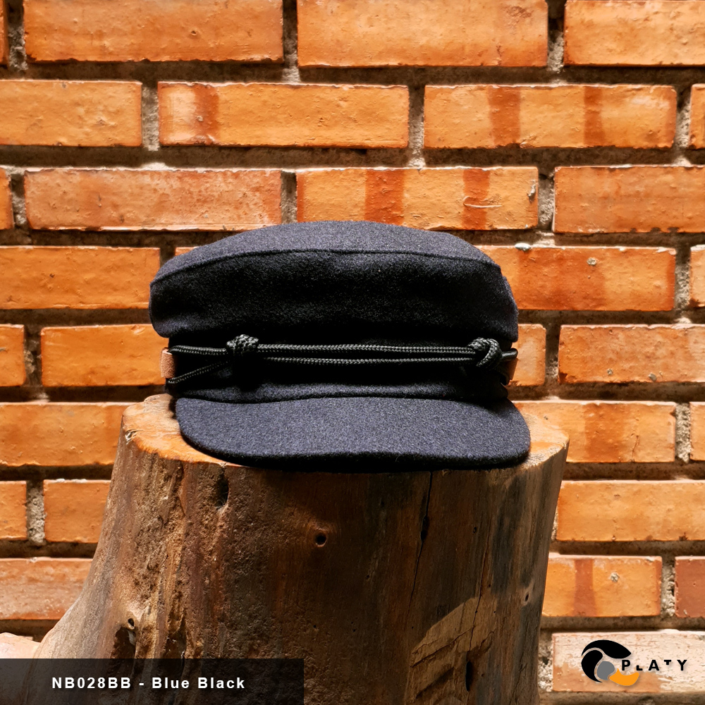 TOPI KLASIK -  TOPI CAPTAIN - TOPI NEWSBOYS - FIDDLER CAP BLUE BLACK