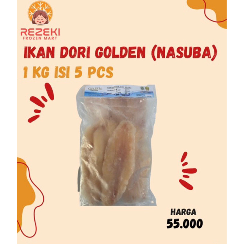 

Nasuba Ikan Dori 1 Kg | Dori Fillet Isi 4-5 Pcs | Frozen Food Murah