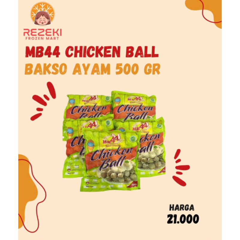 

MB44 Chicken Ball 500 Gr | Bakso Ayam | Frozen Food Murah