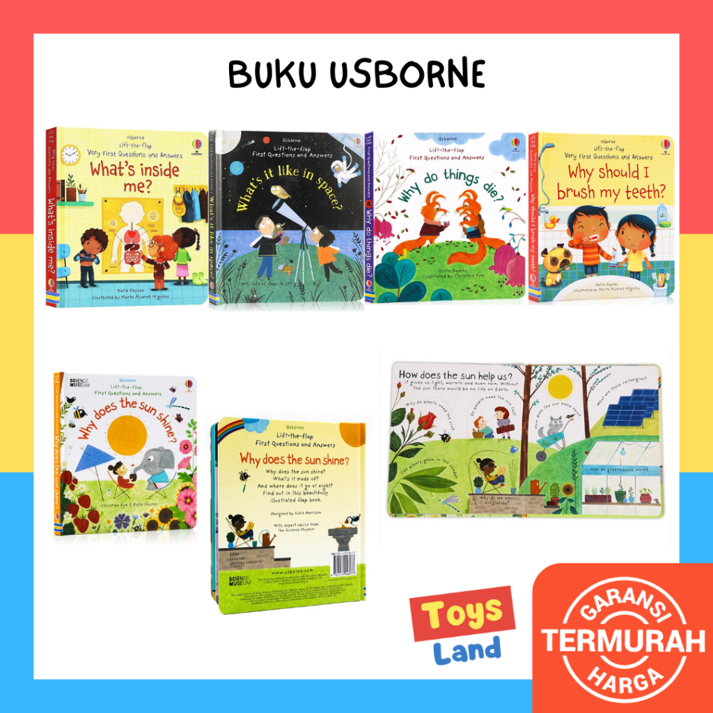 Usborne Lift The Flap Book Questions Answers Buku Usborne Book Usborne Sticker Book Buku Cerita Anak