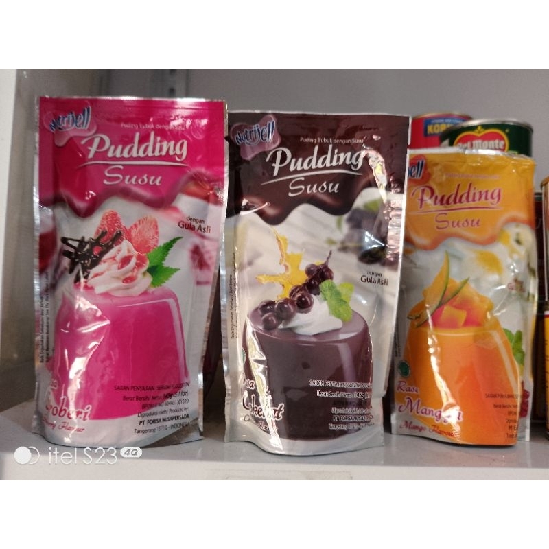 

NUTRIJEL PUDING SUSU 170 g RASA MANGGA, RASA COKELAT, RASA STROBERI