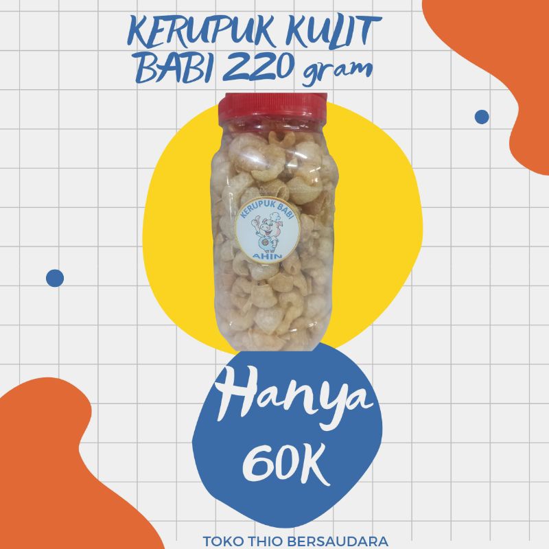 

Kerupuk Kulit Babi Toples 220Gram