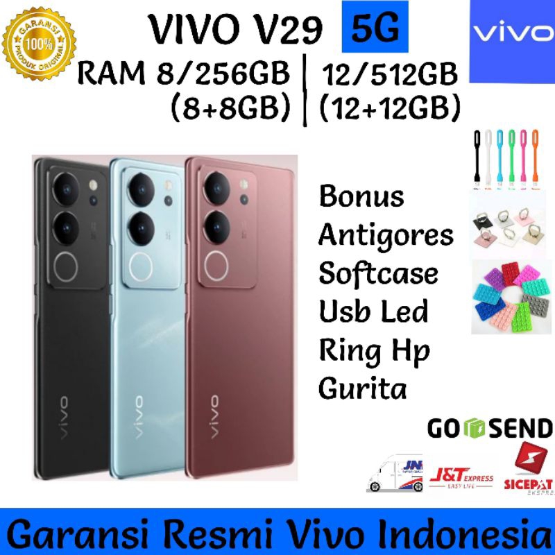 VIVO V29 5G 8/256GB | VIVO V29 5G 12/512GB GARANSI RESMI VIVO INDONESIA