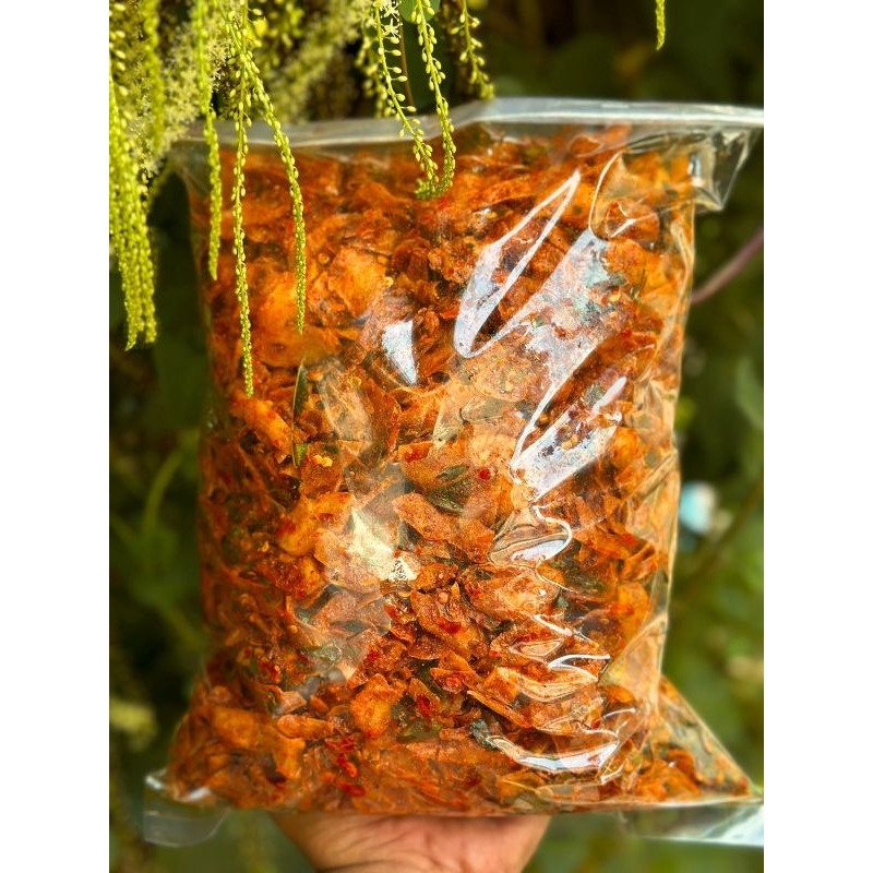 

KRIPIK singkong kriwil 1kg pedas daun jeruk