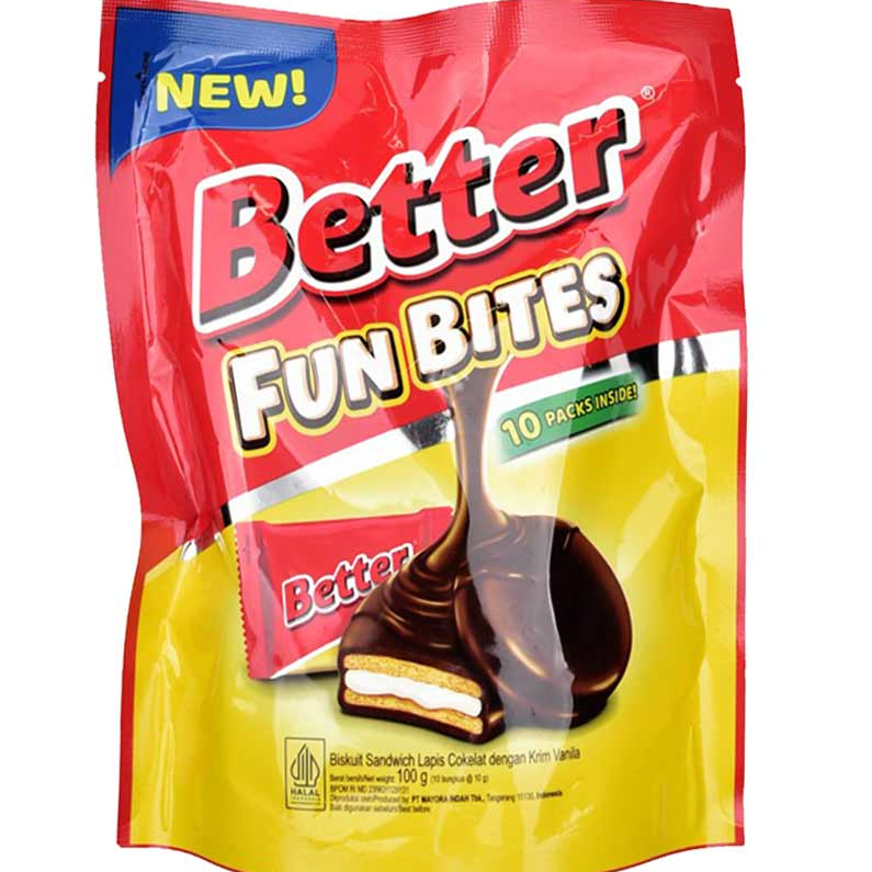 

BETTER Sandwich Biscuit isi 10 Vanilla Pack 100gr