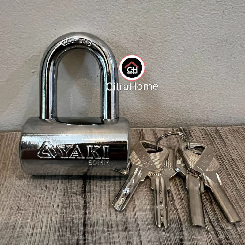 Gembok Bulat Leher Panjang 60mm Yaki