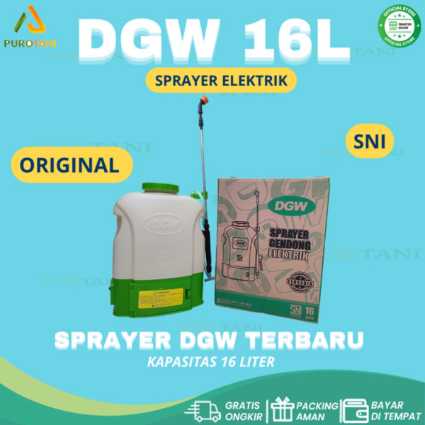 Tangki Semprot Sprayer Gendong Hama Elektrik Sprayer DGW 16L NEW