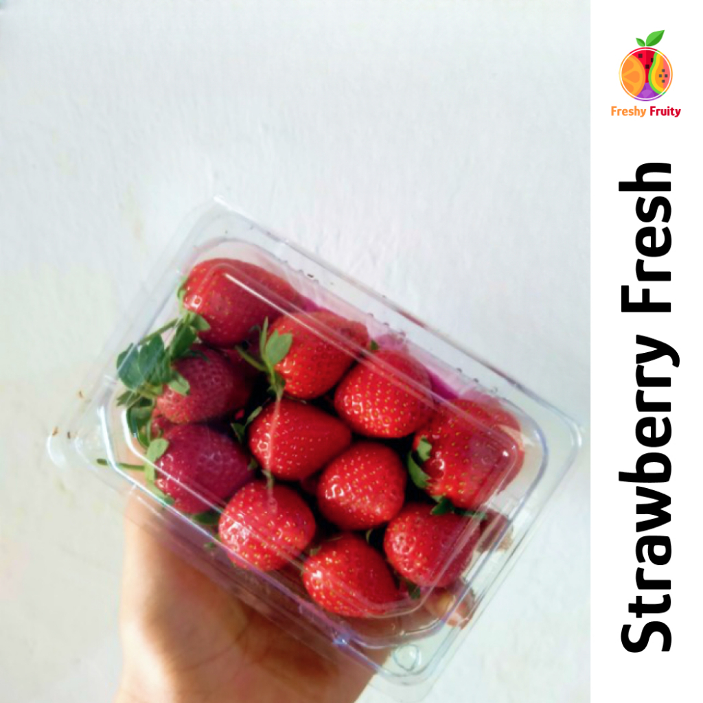 

Strawberry Fresh Grade A Ciwidey Premium - 250gr/500gr/1kg | Freshy Fruity