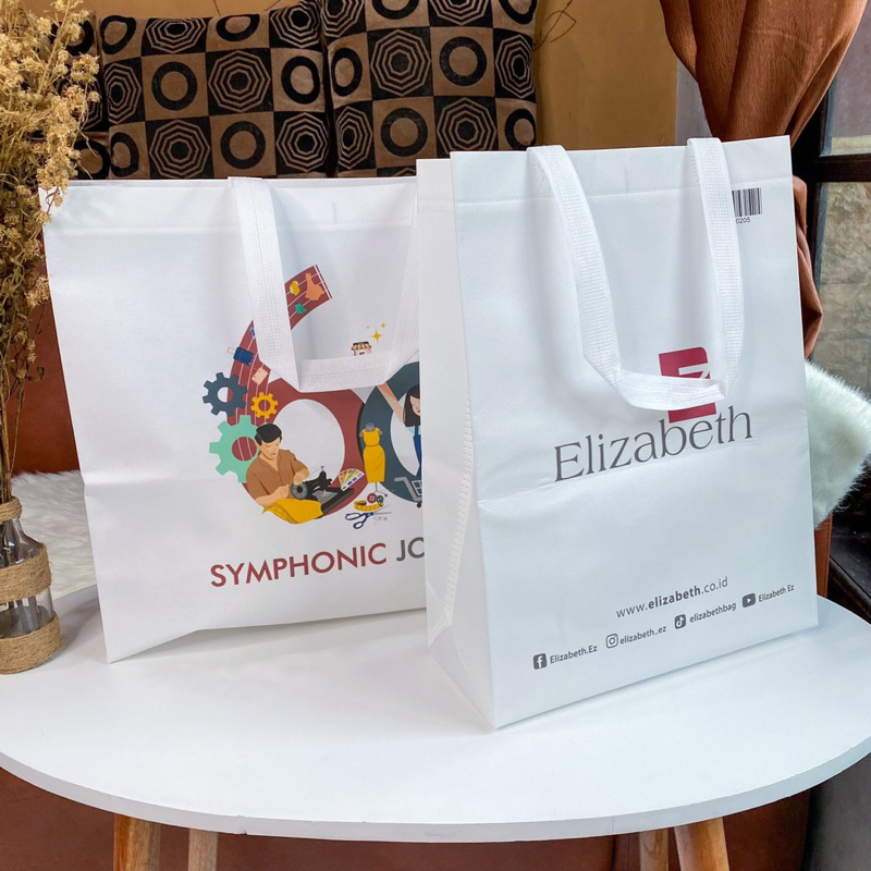 Shopping Bag Elizabeth Original Goodie Bag Tebal Tas Belanja Brand Ori Store
