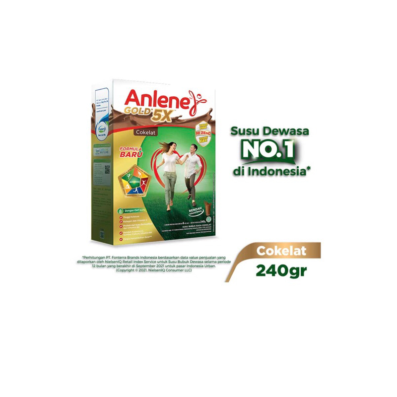 

Susu Anlene 240g cokelat original Vanilla Gold 5x actifit 3x