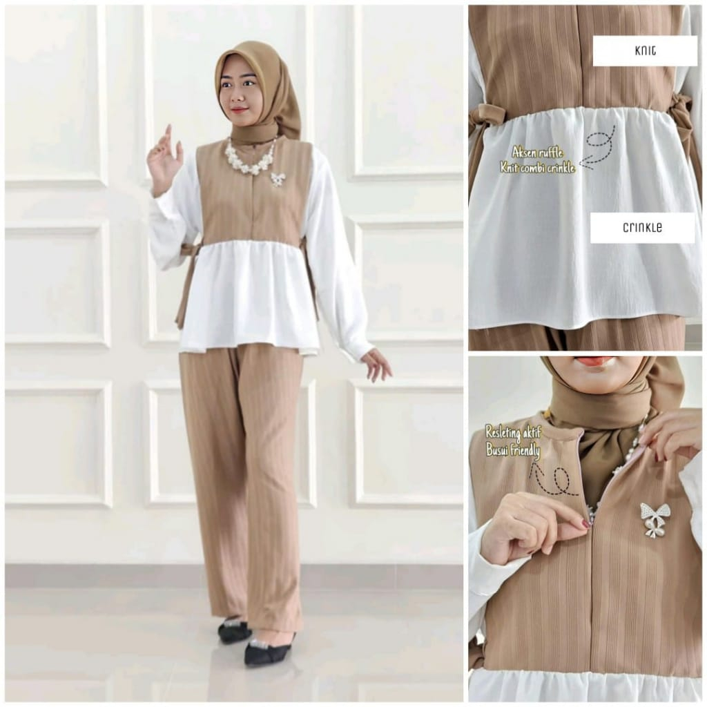 KIRANA ONE SET | SETELAN WANITA | STELAN KNIT | SETELAN KNIT IMPORT | SETELAN KNIT WANITA | SETELAN 