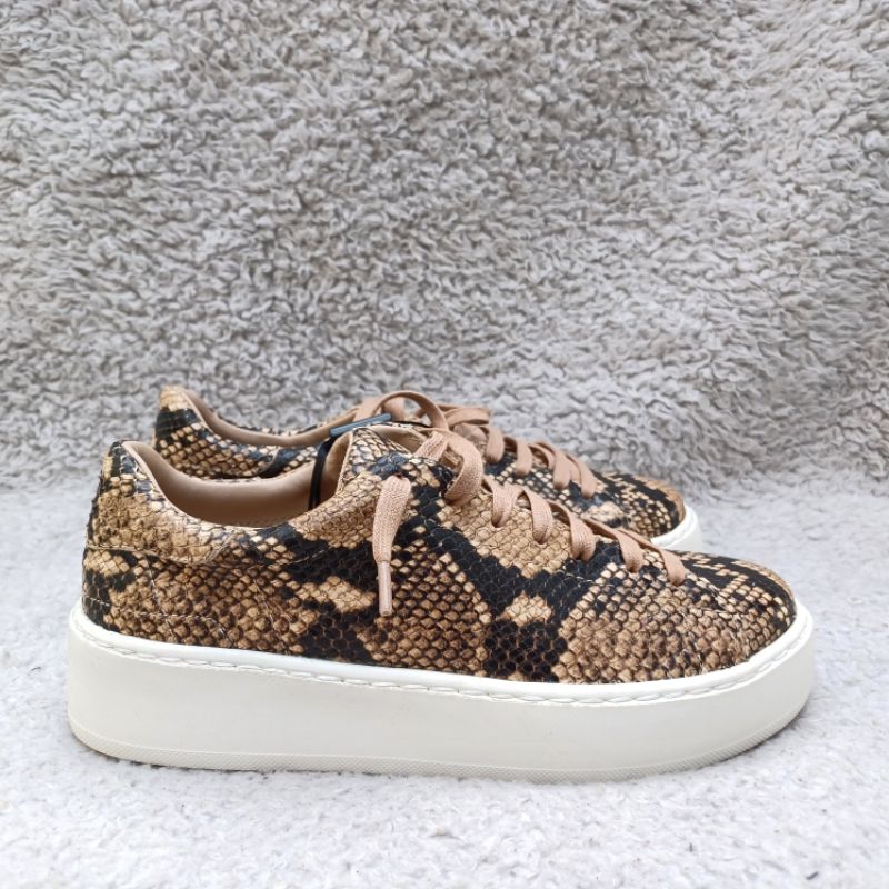 MASSIMO DUTTI WOMAN SEPATU ANIMAL PRINT ASLI ORIGINAL BARU