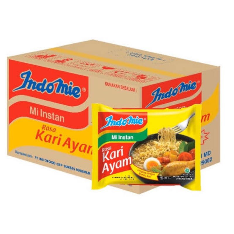 

Indomie Kari Ayam 72gr 1 dus isi 40