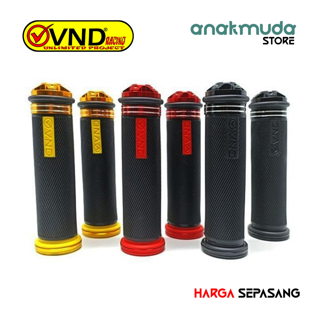 (HGV1) Handgrip Jalu Stang VND Plus Jalu Model Bintang Grip Jalu Stang Motor Variasi VND CNC Beat CB