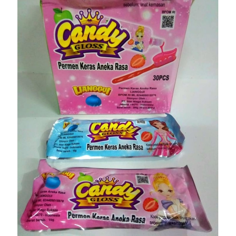 

Permen Cemilan Snack Candy Gloss Sikat Gigi Princess Putri Mainan Anak Murah (isi 30 pcs)