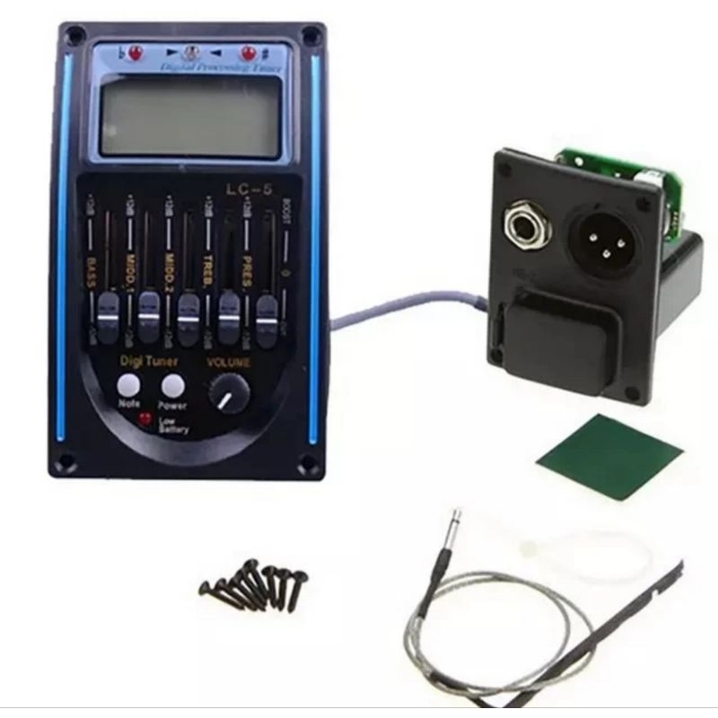 New Preamp Gitar Akustik LC5 Equalizer 5 Band