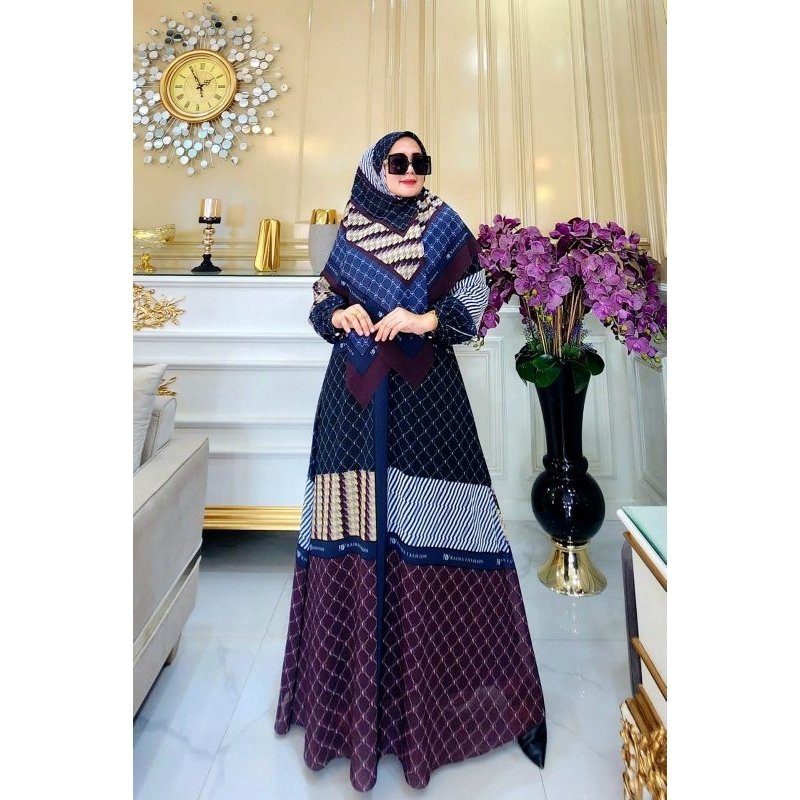 dania dress set hijab by Raina fashion