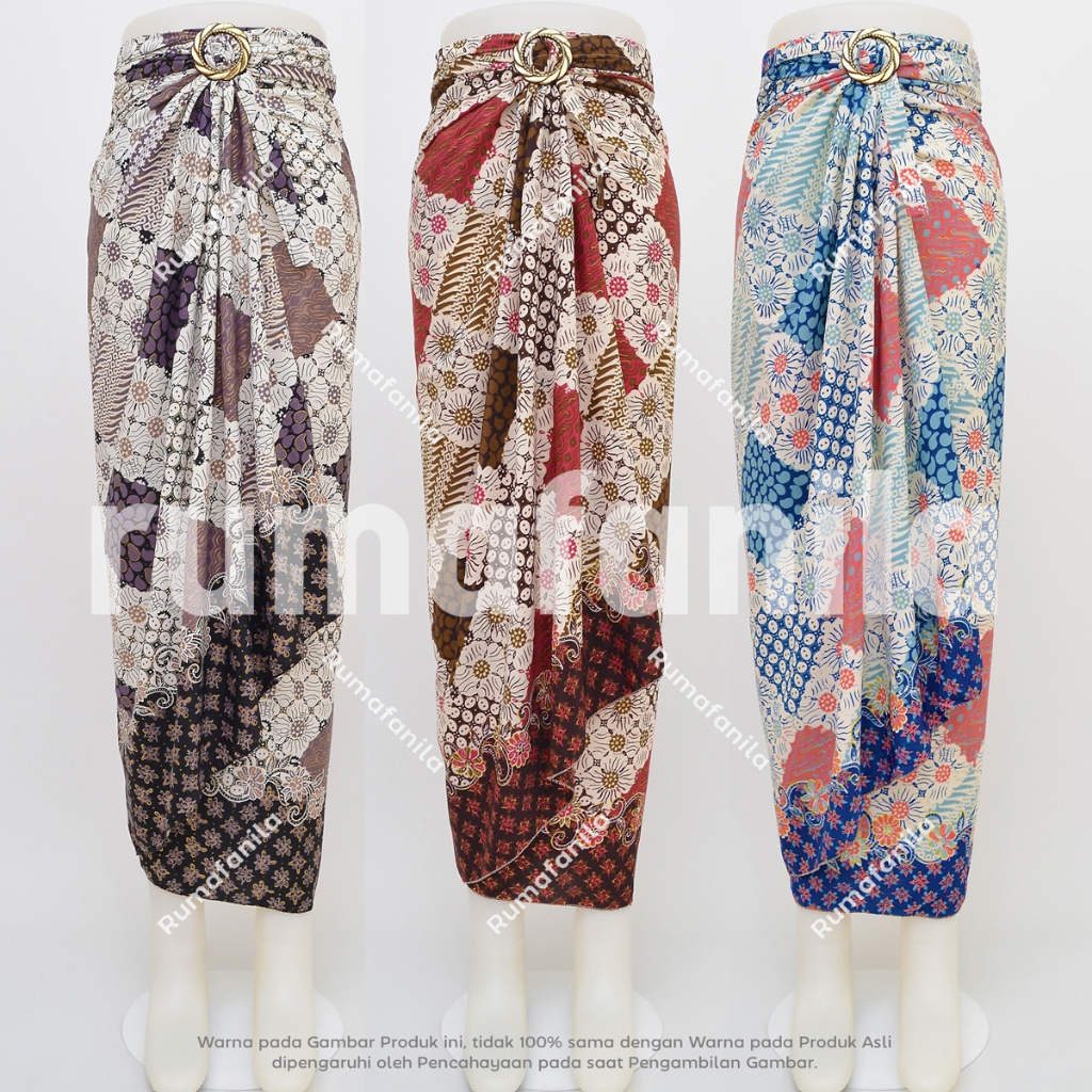 Rok Batik Lilit Modern Bawahan Kebaya Wisuda Jumbo Kain Lilit Batik Premium Pakaian Tradisional Pest