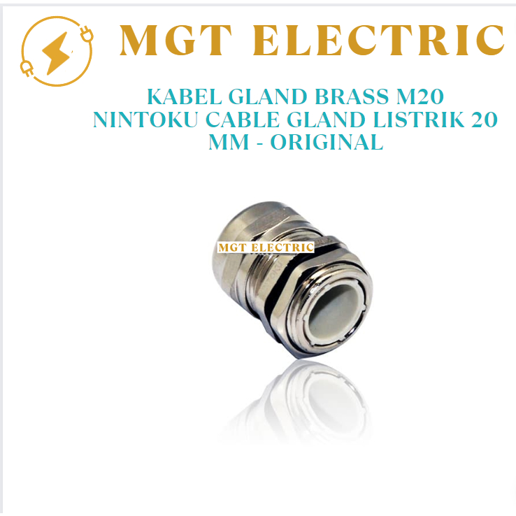Kabel Gland Brass M20 Nintoku Cable Gland Listrik 20 mm - ORIGINAL