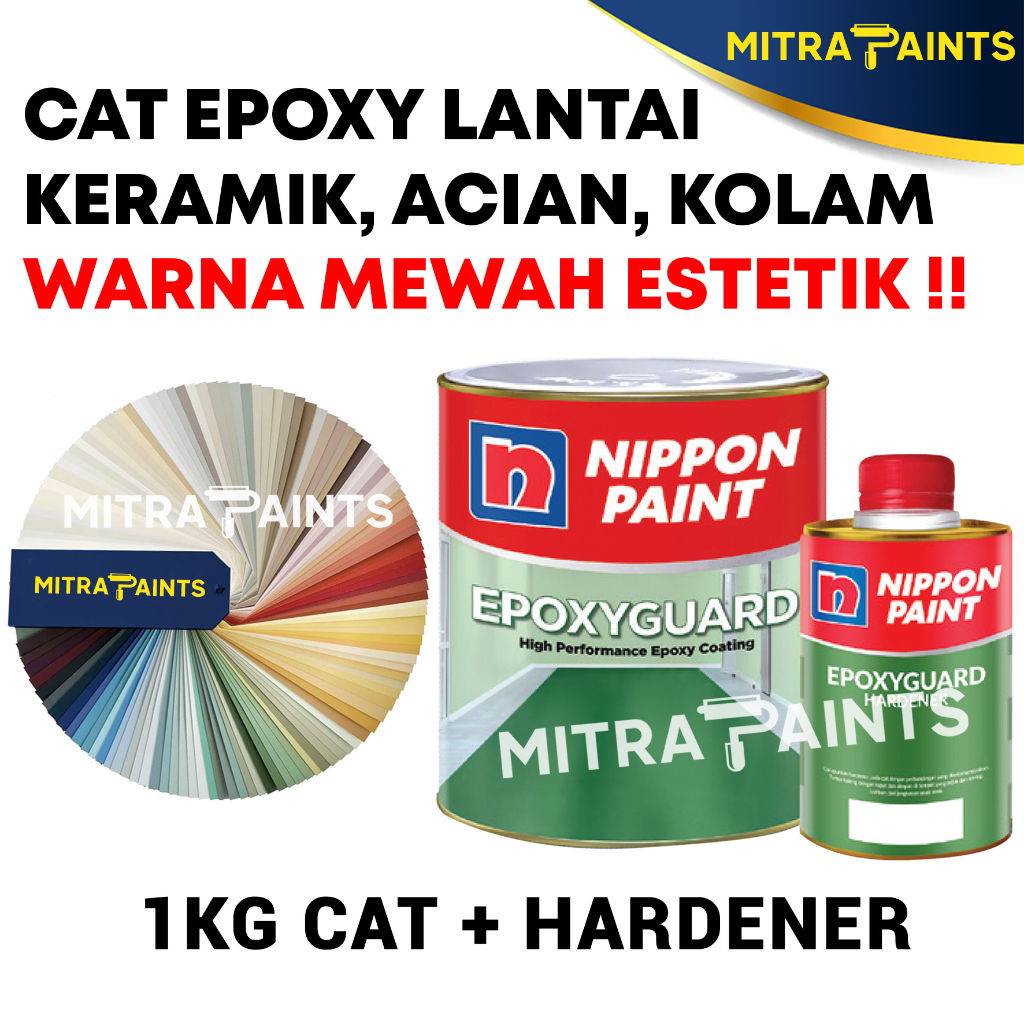 Promo Epoxy Guard 1 Kg / Cat Epoxy Lantai Keramik Carport Acian Kolam / Bisa Request Warna Custom