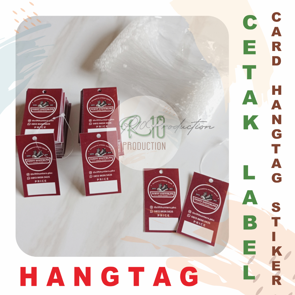 

Label Hangtag 100 pcs