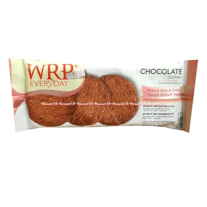 

WRP Everyday Chocolate Cookies 30gr Snack Cemilan Diet Sehat 3Biskuit Wrp Every Day Rasa Coklat W.R.P