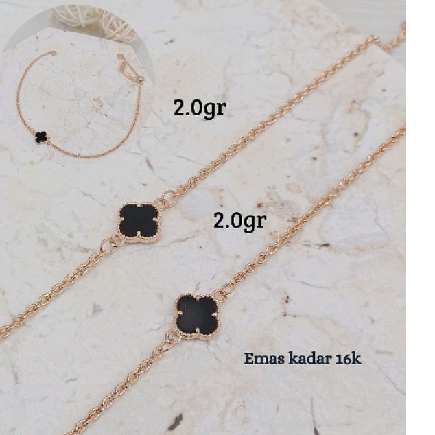 gelang rantai emas tua serut vancleef