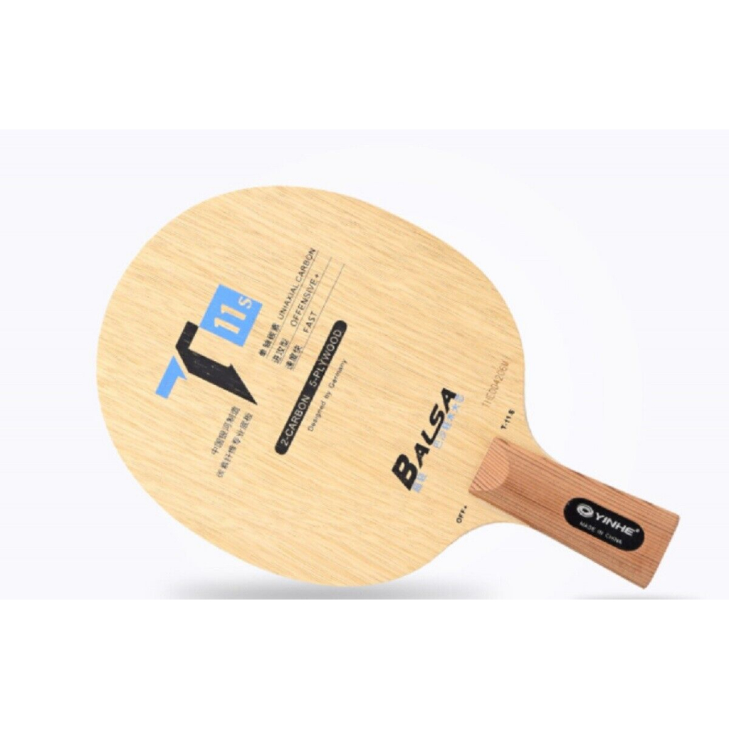 Kayu Bat Tenis Meja Pingpong Yinhe T11S OFF+ Balsa Carbon Penholder