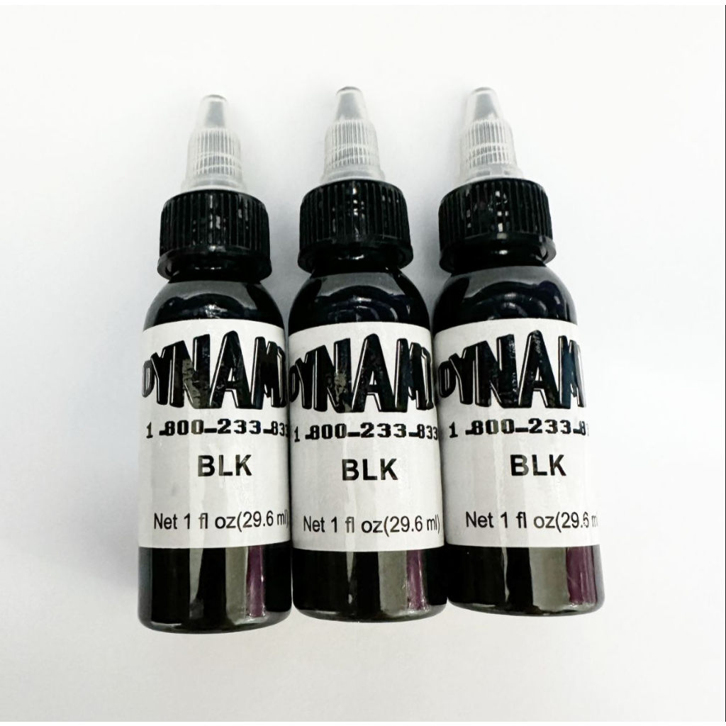 TINTA TATTOO DYNAMIC BLK 30ML  BLACK TINTA HITAM TATO DINAMIC