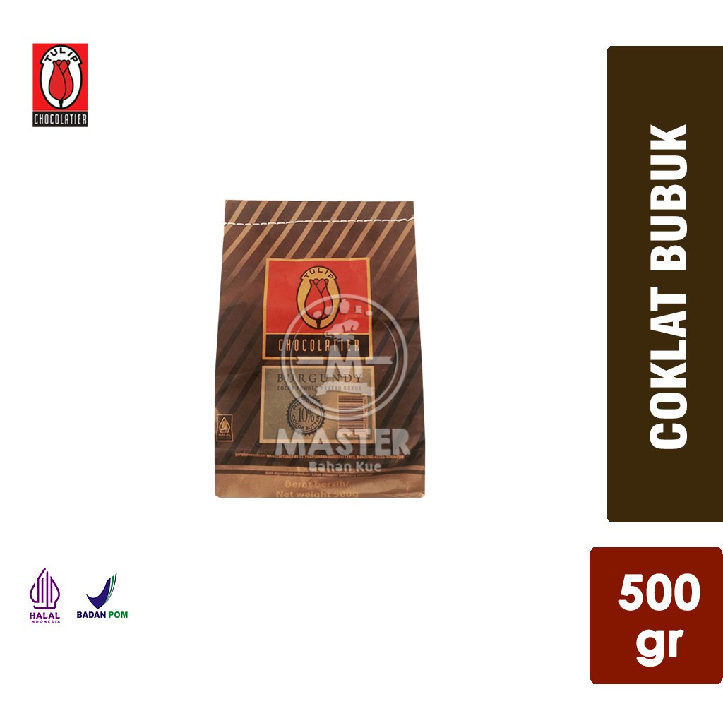 

Coklat Bubuk Tulip Burgundy / Cocoa Powder Kemasan Asli [500 gr]