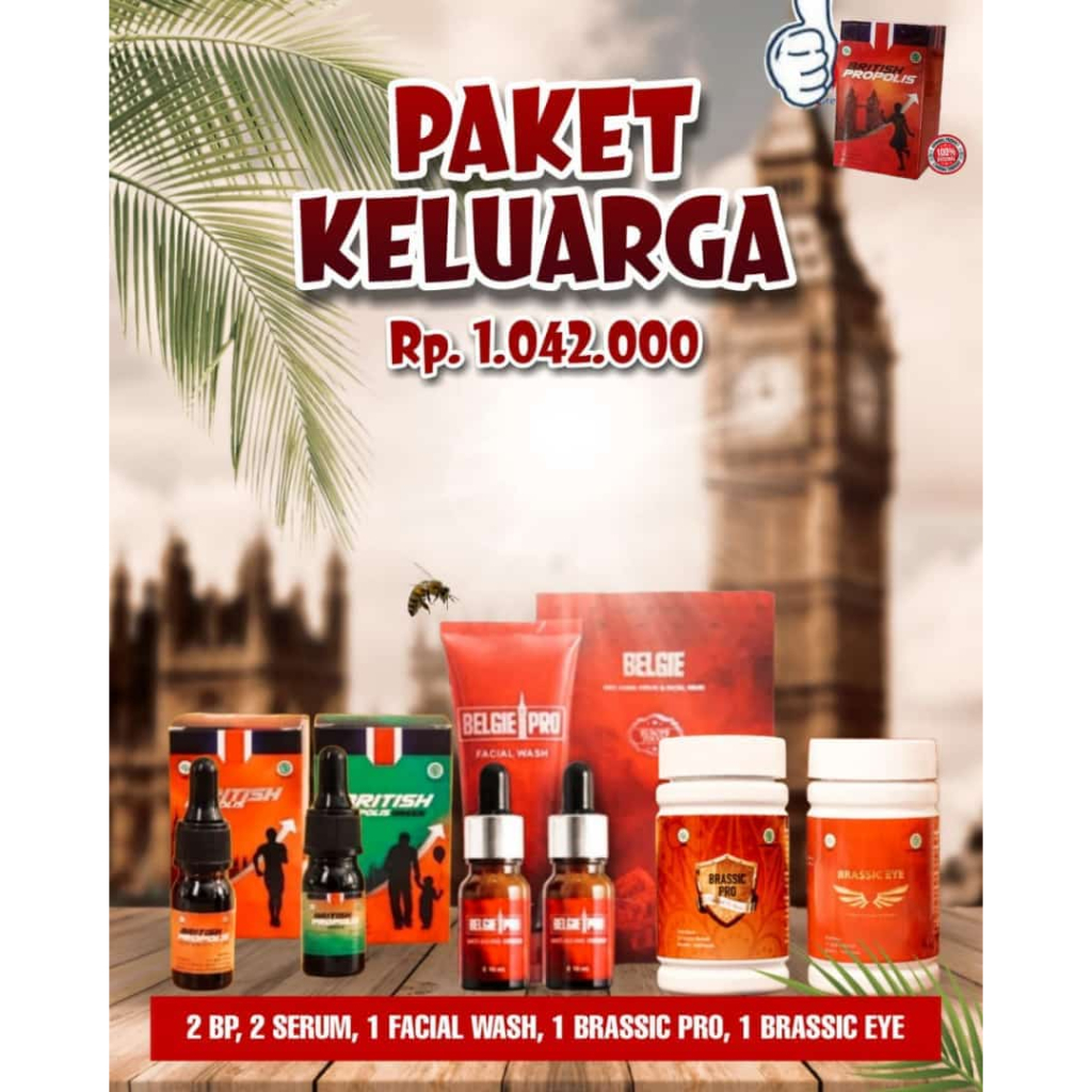 Paket Keluarga British Propolis dan Belgie Skincare