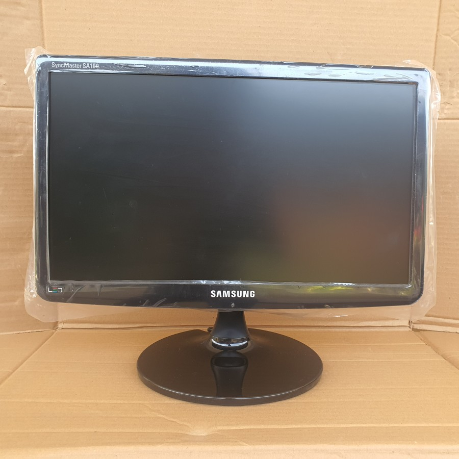 MONITOR SAMSUNG LED 19 INCHI S19A100N LENGKAP KABEL VGA DAN ADAPTOR