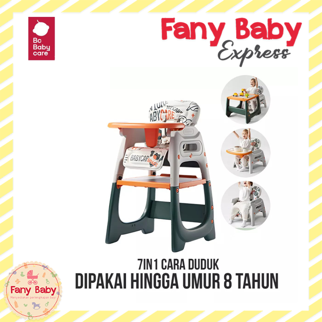 BC BABYCARE KURSI MAKAN BAYI PORTABLE BABY HIGH CHAIR MEJA LIPAT [KHUSUS PESANAN EKSPEDISI]