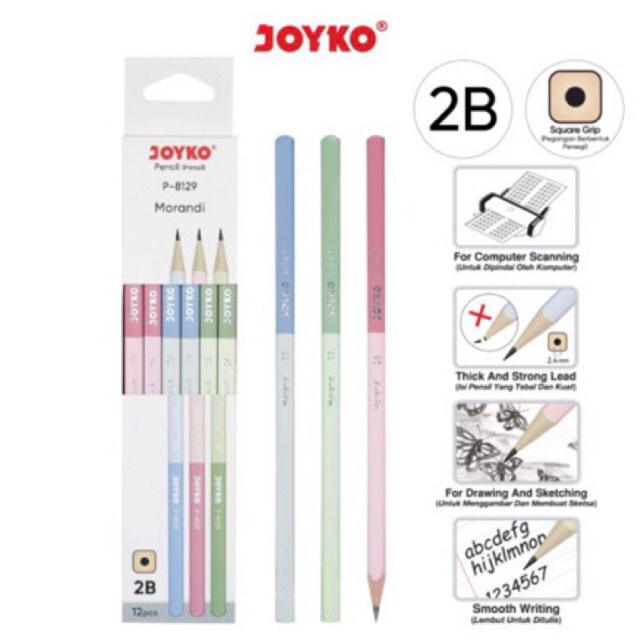 

Pensil 2B Joyko P-8129 (12pcs)