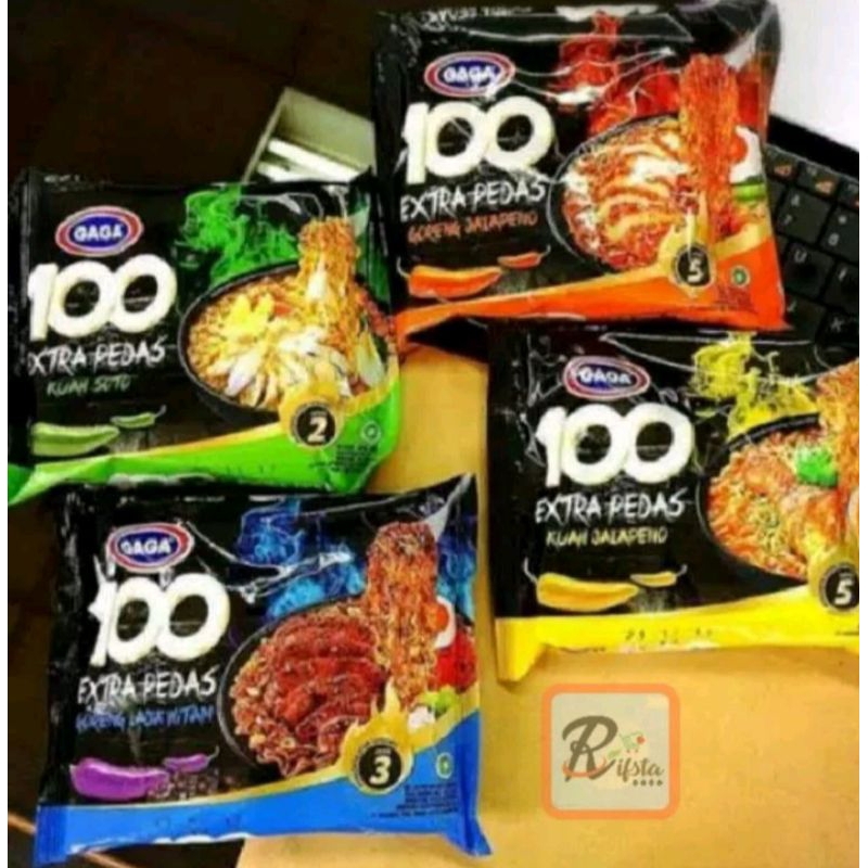 

mie gaga 100 extra pedas dapat 5pcs free kopi