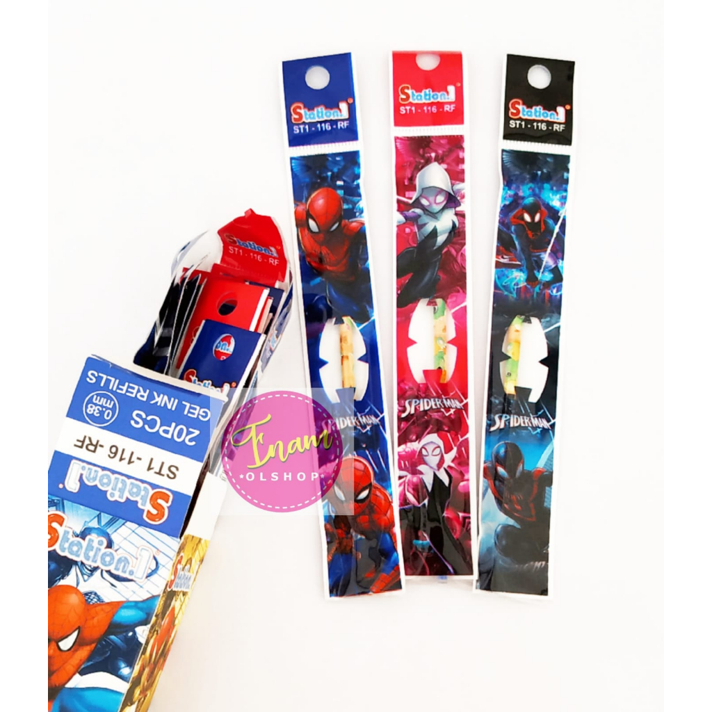 

Station Refill Pen Gel Spiderman ST1-116-RF 1Pcs