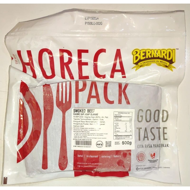 

Bernardi Horeca Smoked Beef Kotak Petak Block 500gr / ADMIN FAST RESPON